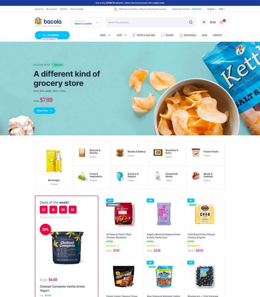 sito web e-commerce prodotti alimentari