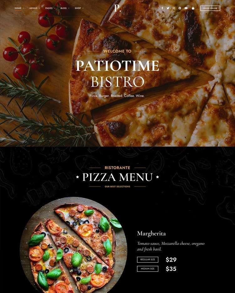 Creare siti web per pizzerie